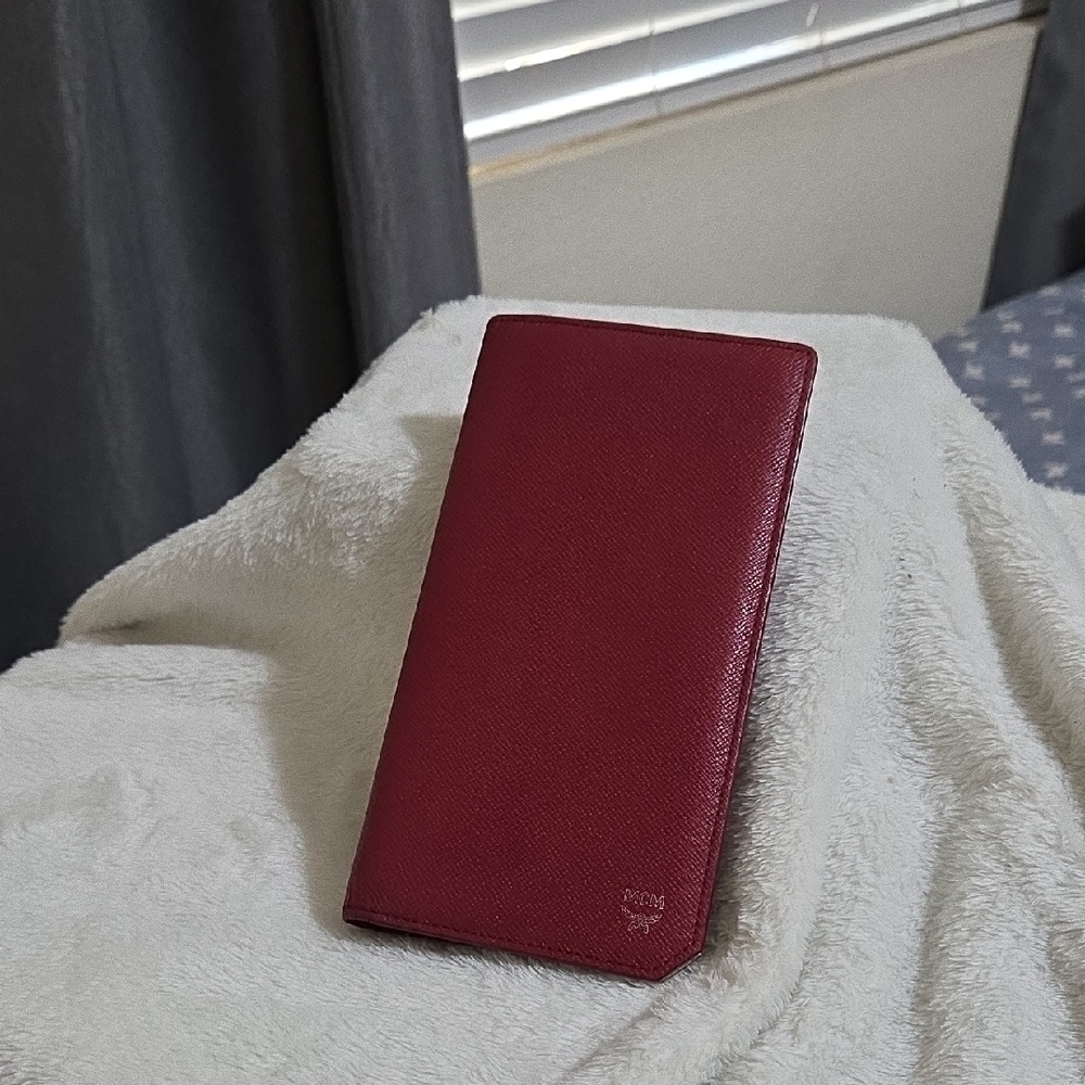 MCM Burgundy Leather Accessory